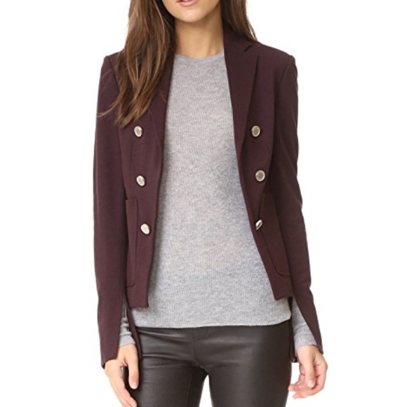 Theory Jackets & Blazers - Theory Jonita K Blazer Jacket Garnet